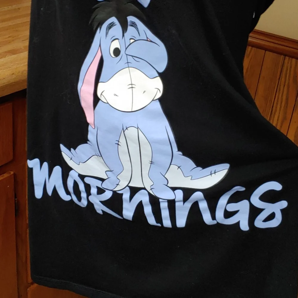 Disney's Eeyore T-Shirt Pajama NWOT S-M 8-10 - Picture 4 of 10